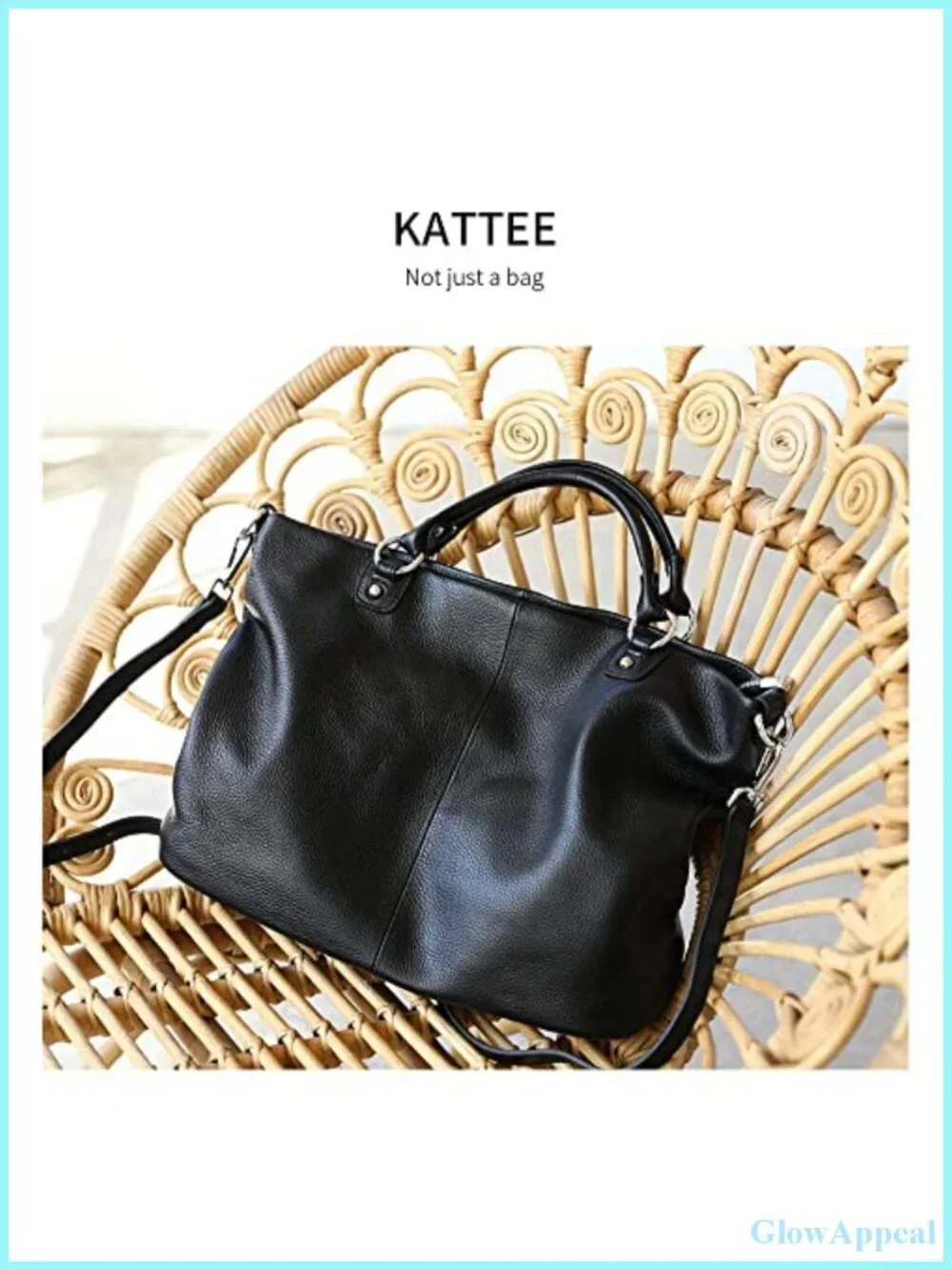 Genuine Leather Tote Purse, Top Handle Satchel Work Bag
